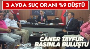 3 AYDA SUÇ ORANI YÜZDE 9 AZALDI...