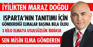 3 KİLO ELMA BAŞINA DERT OLDU