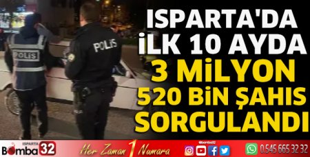 3 Milyon 520 Bin şahıs sorgulandı
