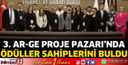 3. AR-GE Proje Pazarı’nda ödüller sahiplerini buldu