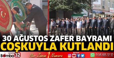 30 Ağustos Zafer Bayramı coşkuyla kutlandı