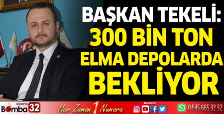 300 bin ton elma depolarında bekliyor