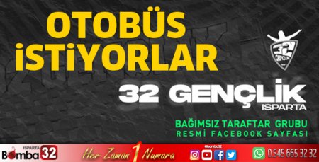 32 Gençlik deplasman için otobüs istiyor
