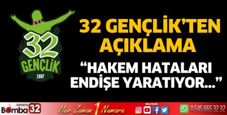 32 Gençlik'ten açıklama