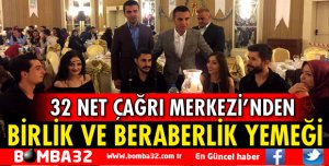 32 NET ÇAĞRI MERKEZİ PERSONELİ GELENEKSEL YEMEKTE BULUŞTU