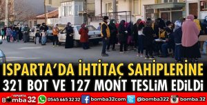 321 BOT VE 127 MONT TESLİM EDİLDİ