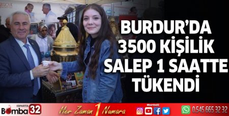 3500 kişilik salep 1 saatte tükendi