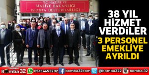 38 yıllık hizmetlerini noktaladılar