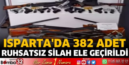 382 adet ruhsatsız silah ele geçirildi 