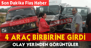 4 Araç Birbirine Girdi.
