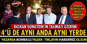 4 BELEDİYE BAŞKAN YARDIMCISI DA AYNI YERDE!