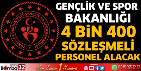 4 bin 400 sözleşmeli personel alacak