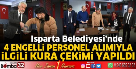 4 engelli personel alımıyla ilgili kura çekimi yapıldı