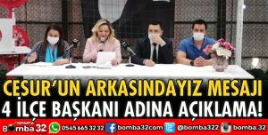 4 İLÇE BAŞKANI ADINA AÇIKLAMA
