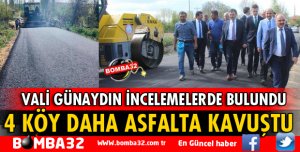 4 KÖY DAHA SICAK ASFALTA KAVUŞTU