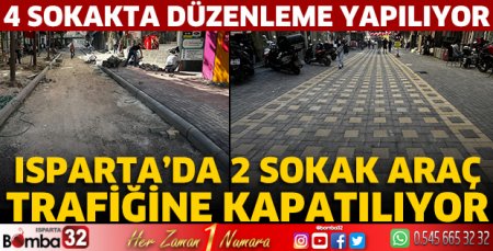 4 sokakta düzenleme yapılıyor