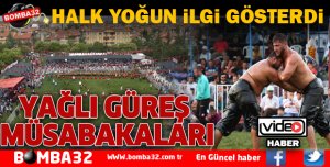 4.DÜZENLENEN YAĞLI GÜREŞ MÜSABAKALARI YAPILDI