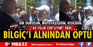 40 YILLIK CHP'LİYİM DEDİ ALNINDAN ÖPTÜ