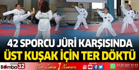 42 sporcunun üst kuşak heyecanı