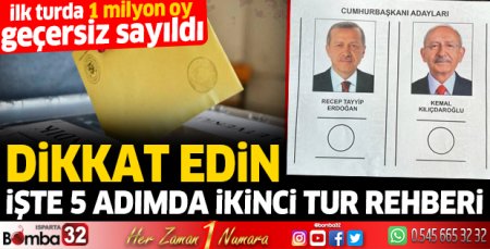 5 adımda ikinci tur rehberi