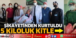 5 kiloluk kitle çıkarıldı