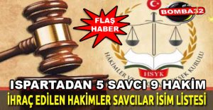 5 Savcı ve 9 Yargıç’a ihraç