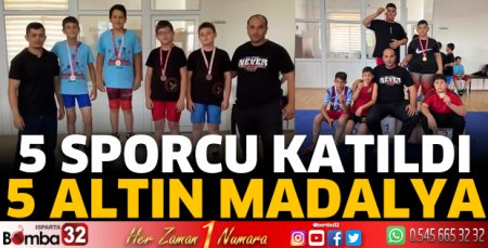 5 Sporcudan 5 Altın Madalya