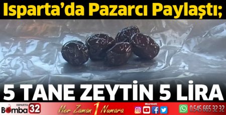 5 tane zeytin 5 Lira
