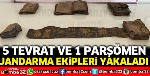 5 Tevrat ve 1 parşömen ele geçirildi