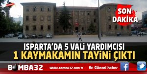 5 Vali yardımcısı ile 1 kaymakamın tayini çıktı