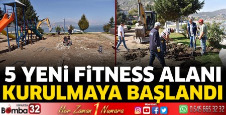 5 yeni fitness alanı kurulmaya başlandı