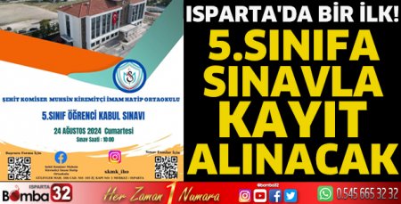 5.sınıfa sınavla kayıt alınacak