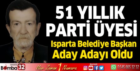 51 yıldır üye olduğu partisinden aday adayı oldu