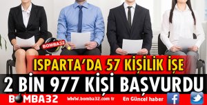 57 KİŞİLİK İŞE 2977 KİŞİ BAŞVURDU