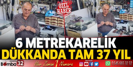 6 metrekarelik dükkanda tam 37 yıl 