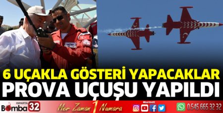 6 uçakla Isparta semalarında gösteri yapacak