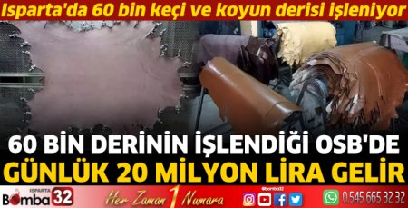 60 bin derinin işlendiği OSB'de günlük 20 milyon lira gelir