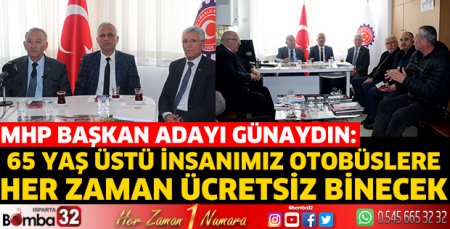 65 yaş üstü insanımız otobüslere her zaman ücretsiz binecek