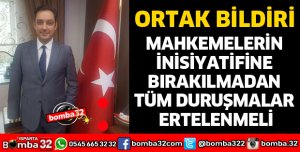 68 BARO'DAN ORTAK BİLDİRİ