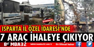 7 ARAÇ İHALEYLE SATILACAK