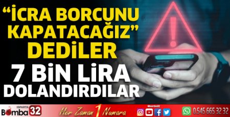 7 Bin lira dolandırdılar 