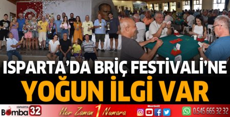 7’nci Eğirdir Briç Festivaline büyük ilgi