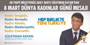 8 MART DÜNYA KADINLAR GÜNÜ MESAJI
