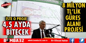8 MİLYON TL'LİK GÜREŞ ALANI PROJESİNİ AÇIKLADI
