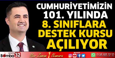 8. Sınıflara Destek Kursu açılıyor