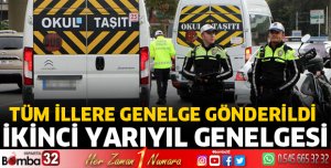 81 il valiliğine ikinci yarıyıl genelgesi