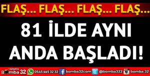 81 İLDE EŞ ZAMANLI OPERASYON