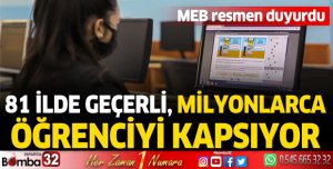 81 ilde geçerli, milyonlarca öğrenciyi kapsıyor