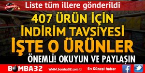 81 İLE LİSTE GİTTİ! 407 ÜRÜN İÇİN İNDİRİM TAVSİYESİ