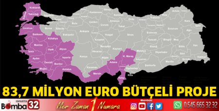 83,7 Milyon Euro bütçeli proje